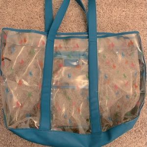 Ralph Lauren vinyl bead bag